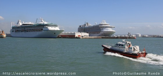 Le Havre - Triple escale - Vision of the Seas et Crown Princess