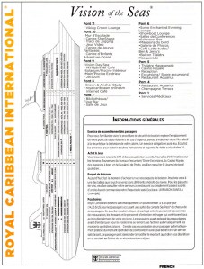 Plan des ponts - Vision of the Seas