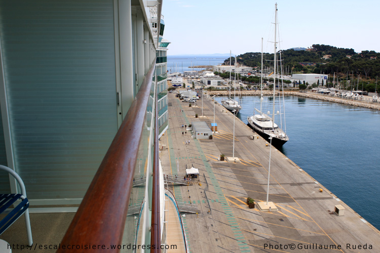 Liberty of the Seas - vue depuis une cabine avec balcon
