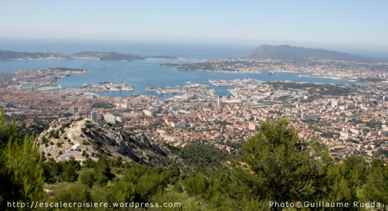 Rade de Toulon depuis le Mont Faron