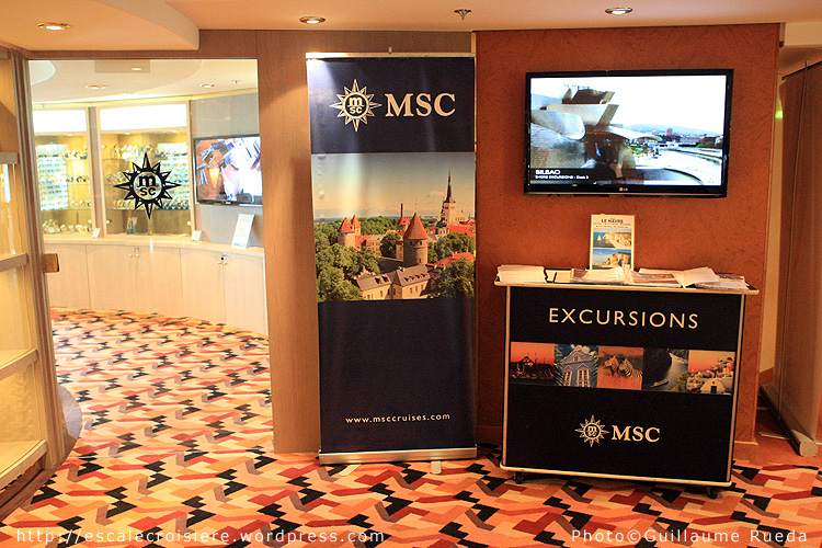 MSC Opera - Bureau des excursions