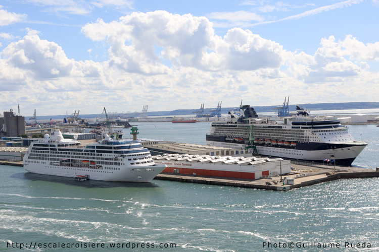 Le Havre - Triple escale - Grand Mistral - Ocean Princess - Celebrity Infinity