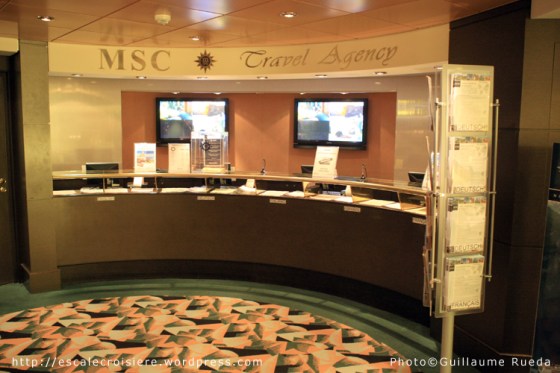 MSC Musica - Bureau des excursions
