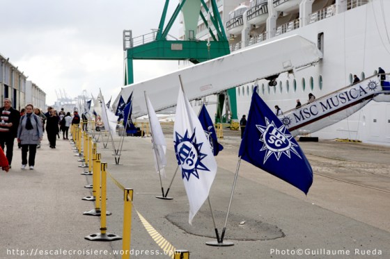 MSC Musica - Embarquement à bord
