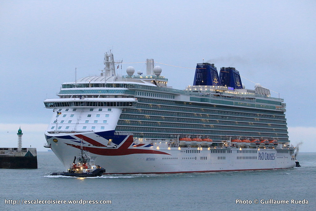 Britannia - P and O Cruises - Escale inaugurale Le Havre