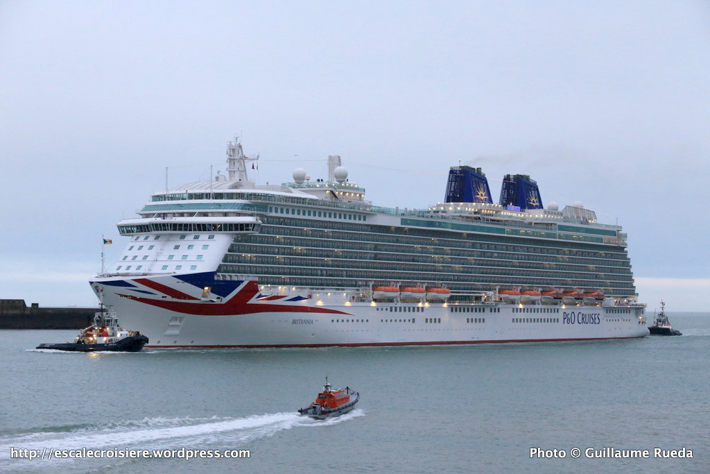Britannia - P and O Cruises - Escale inaugurale Le Havre
