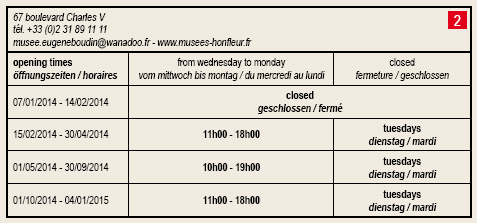Honfleur - Horaires - Maisons Satie