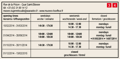 Honfleur - Horaires - Musées du vieux Honfleur