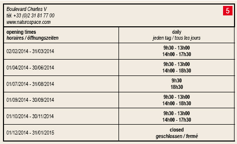 Honfleur - Horaires - Naturospace