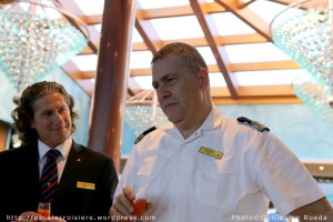 Max Bertolotto - Directeur de Croisière et Nicolo Alba - Commandant du Costa Luminosa