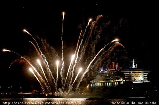 Queen Mary 2 - Feu d'artifice