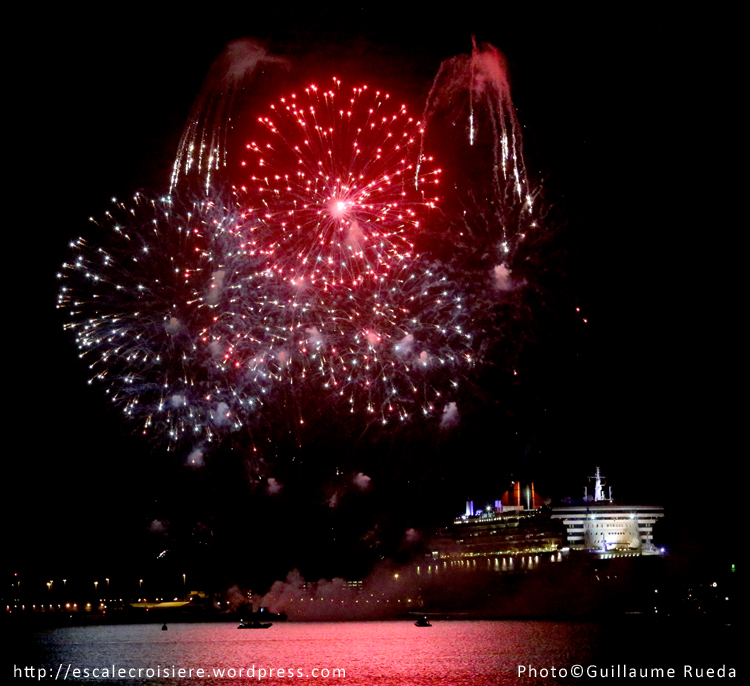 Queen Mary 2 - Feu d'artifice