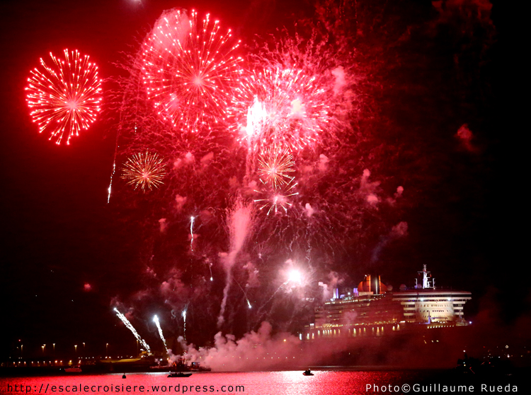 Queen Mary 2 - Feu d'artifice