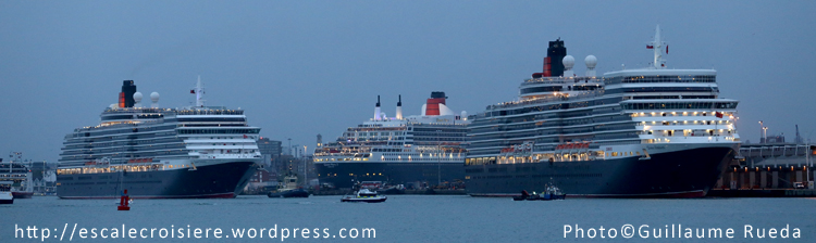 Queen Mary 2 - Queen Victoria - Queen Elizabeth