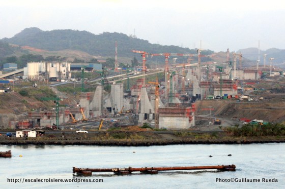 Canal de Panama - nouvelles écluses à proximité de Miraflores