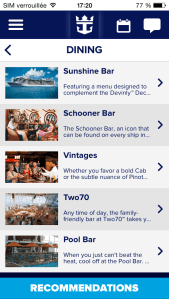 Quantum of the Seas - Royal iQ appli