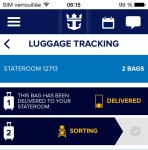 Quantum of the Seas - Tracking bagages
