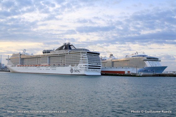 Double escale inaugurale au Havre - MSC Splendia et Anthem of the Seas