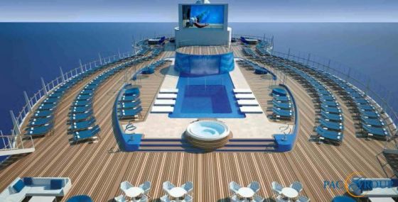 MSC Seaside - Piscine Solarium