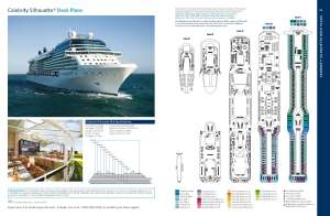 Celebrity Silhouette plan des ponts