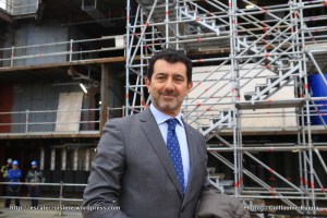 2016-02-01 MSC Meraviglia - Saint Nazaire - pièce et signature de contrat - Gianni Onorato, le Président‐Directeur général
