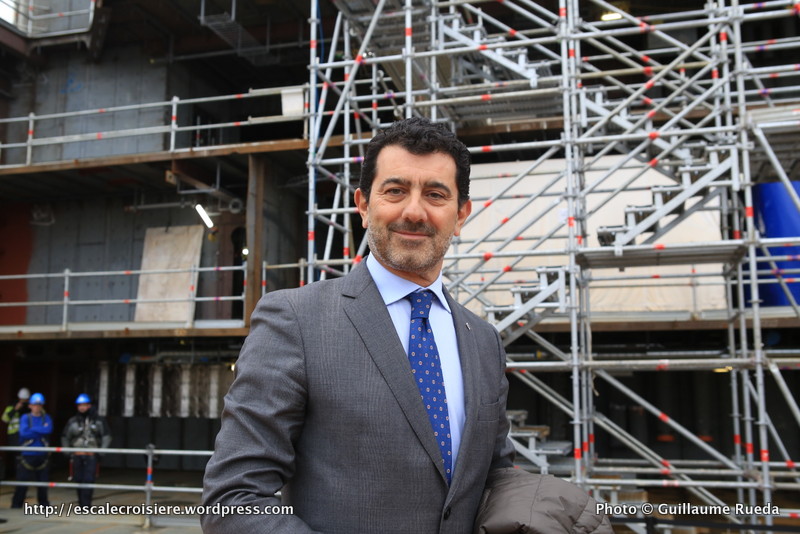2016-02-01 MSC Meraviglia - Saint Nazaire - pièce et signature de contrat - Gianni Onorato, le Président‐Directeur général