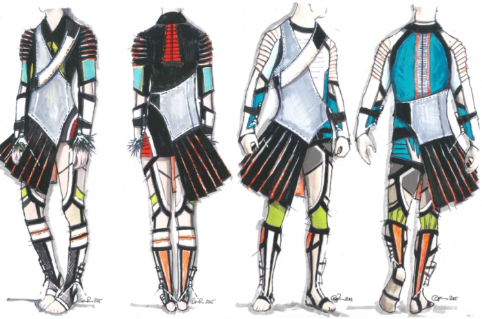 Harmony of the Seas - AquaTheater costumes