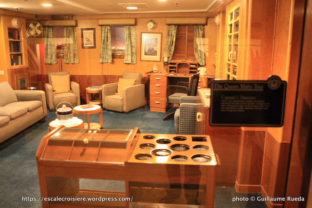 Queen Mary - Captain's bedroom - cabine commandant