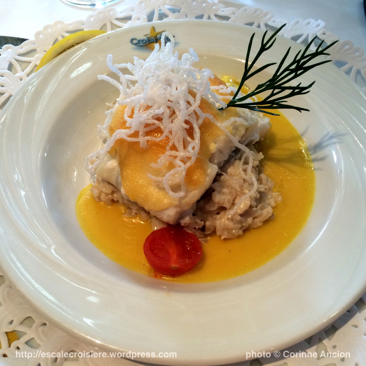 Belle de l'Adriatique - Les menus