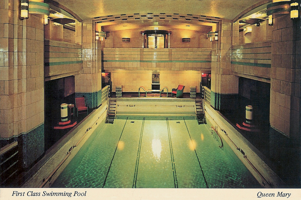 Queen Mary - First Class Swimming pool - Piscine