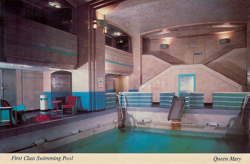 Queen Mary - First Class Swimming pool - Piscine