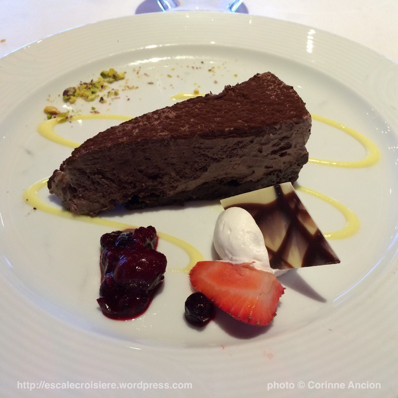 Costa Pacifica - gâteau au chocolat