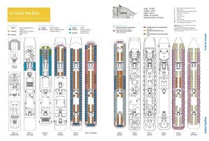 Costa Pacifica - Plan des ponts
