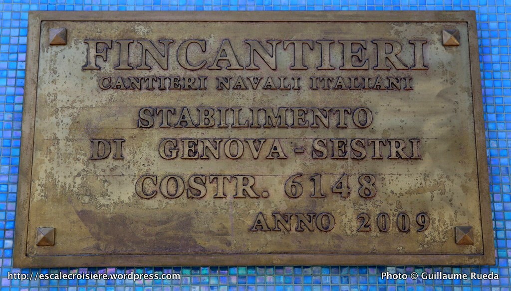 Costa Pacifica - plaque de chantier