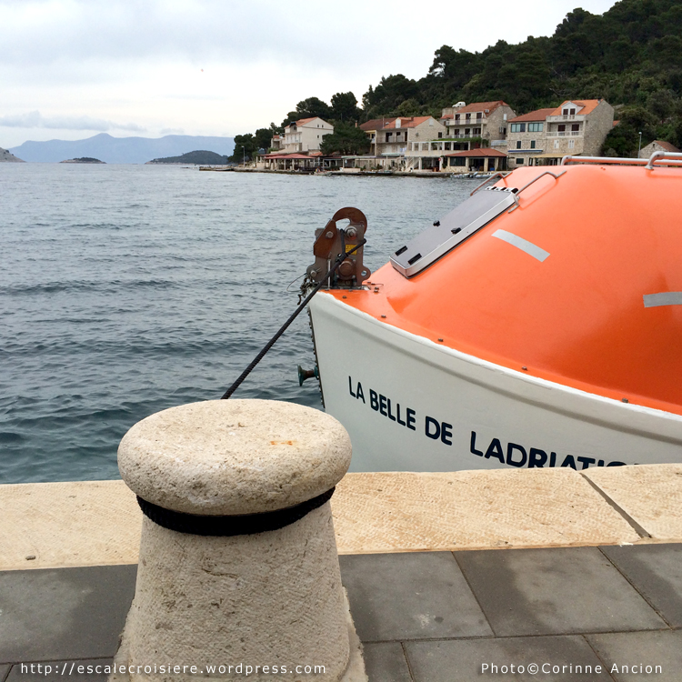 Mljet - Croatie - Chaloupe et équipage Belle de l'Adriatique