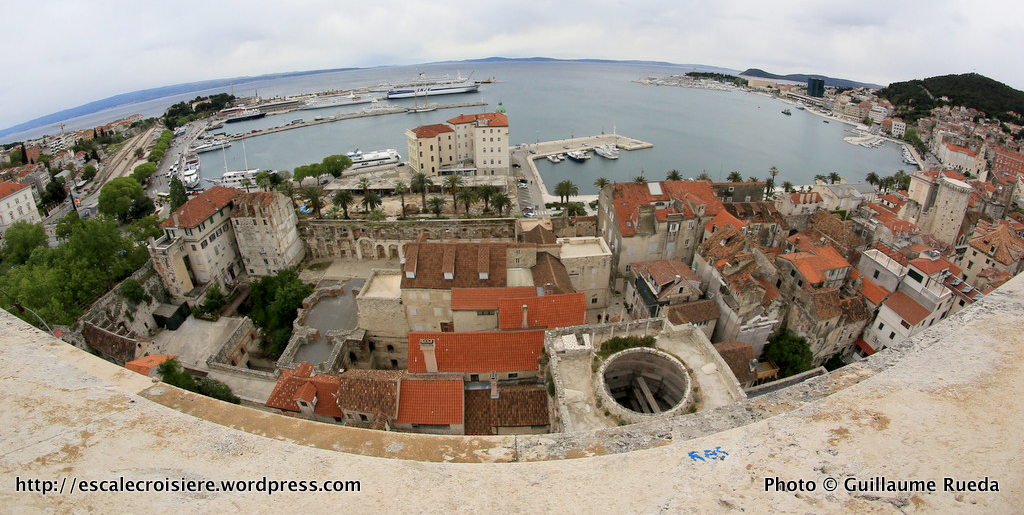 Vue depuis la tour de la cathédrale Saint Domnius de Split - Croatie