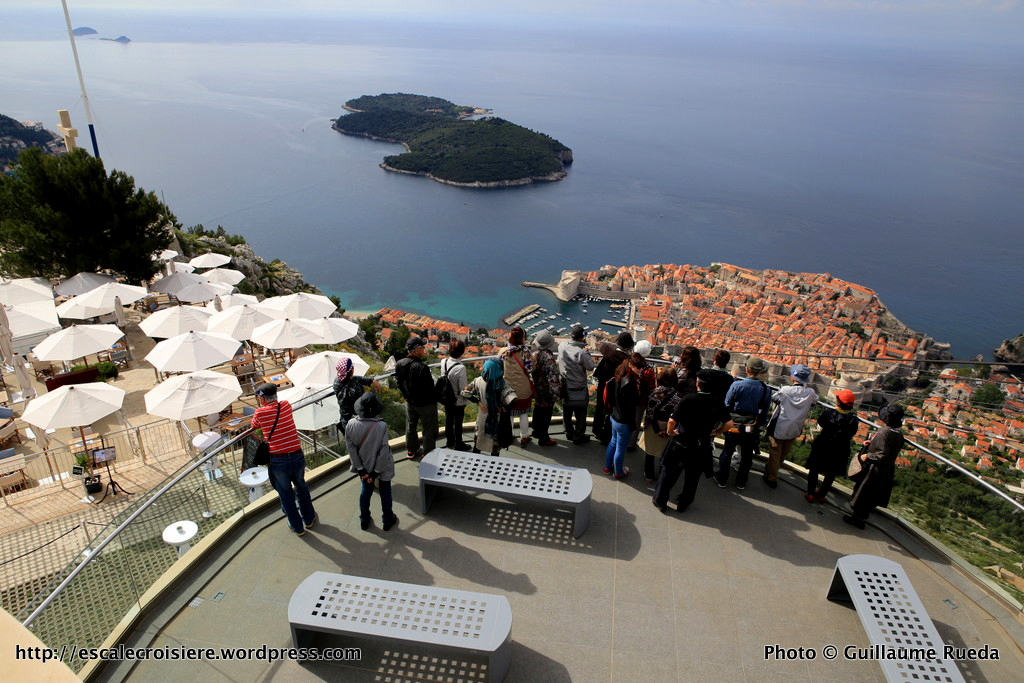 Vue depuis le fort impérial via le téléphérique de Dubrovnik - Croatie