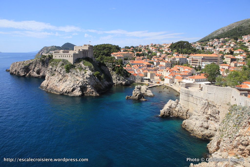Vue sur le Fort Bokar depuis les remparts de Dubrovnik - Croatie (2)