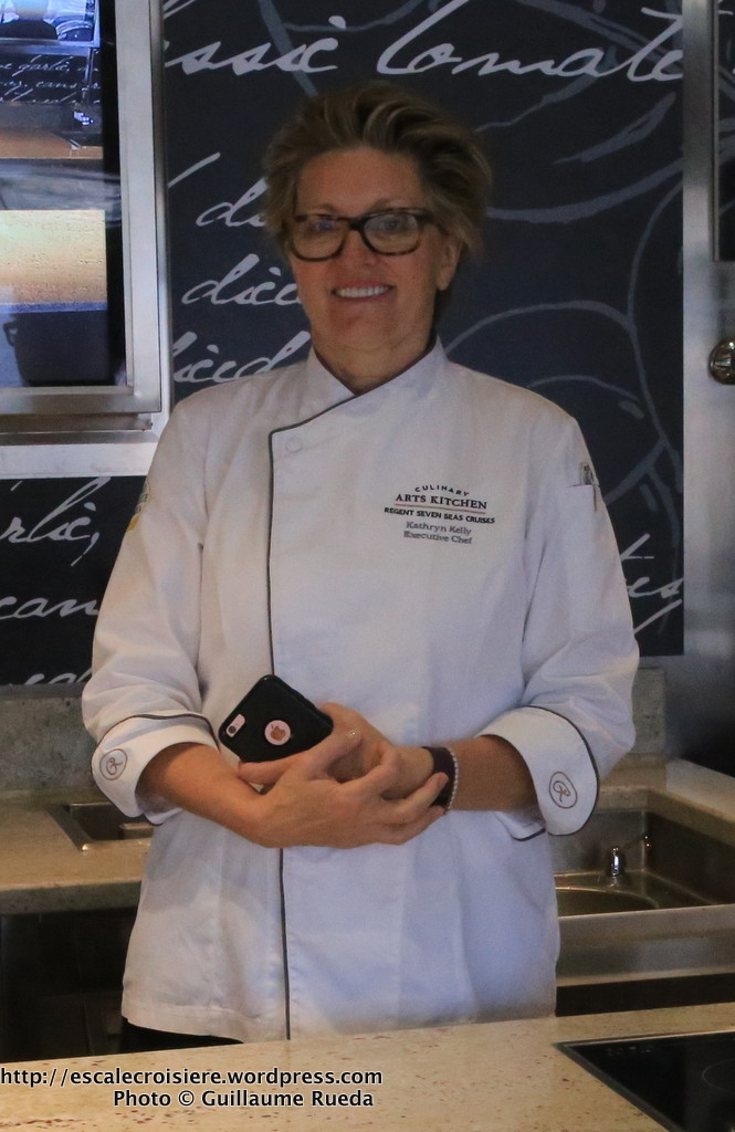 Seven Seas Explorer - Culinary Arts Kitchen - Chef Kathryn Kelly - Atelier d'art culinaire
