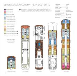 Regent Seven Seas Explorer - Plan des ponts