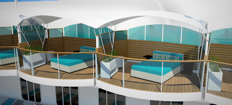 Mein Schiff 5 - Lodges détente privatifs