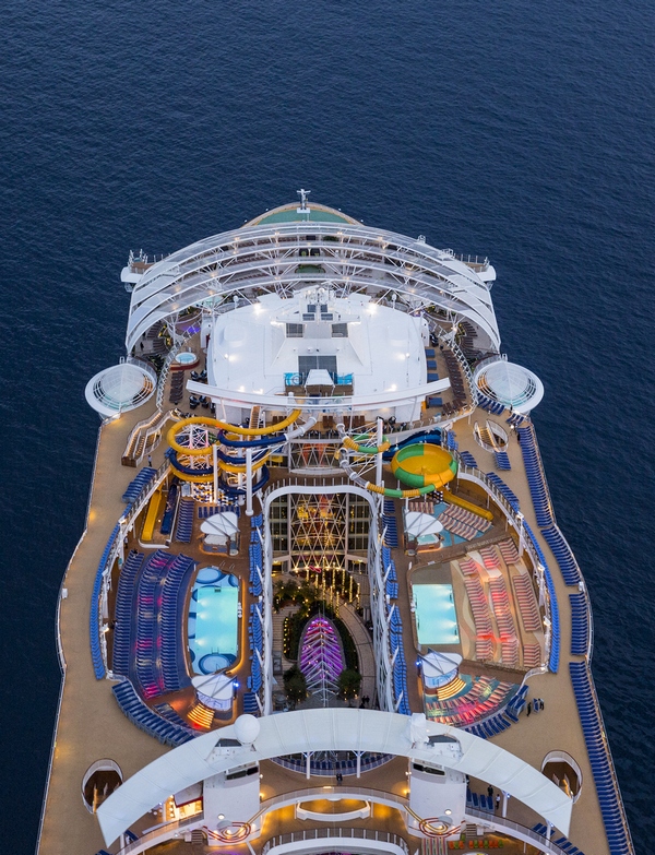 Harmony of the Seas - Vue aérienne