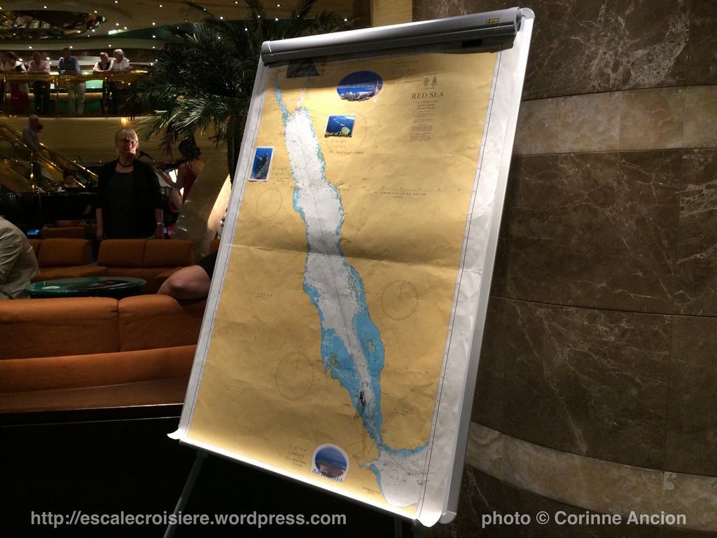 MSC Fantasia - Lobby - Carte marine