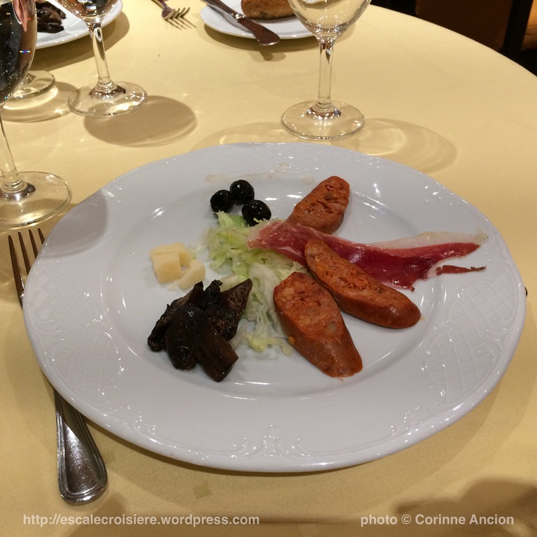 MSC Fantasia - restaurant - Tapas Frias - Spécialité espagnole