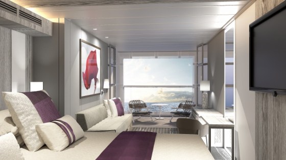 Celebrity Edge - Cabine avec balcon - Infinite Veranda vue mer
