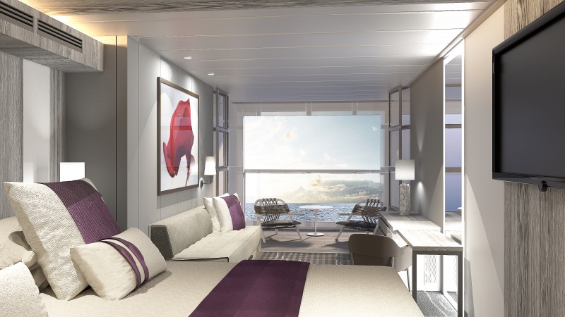 Celebrity Edge - Cabine avec balcon - Infinite Veranda vue mer
