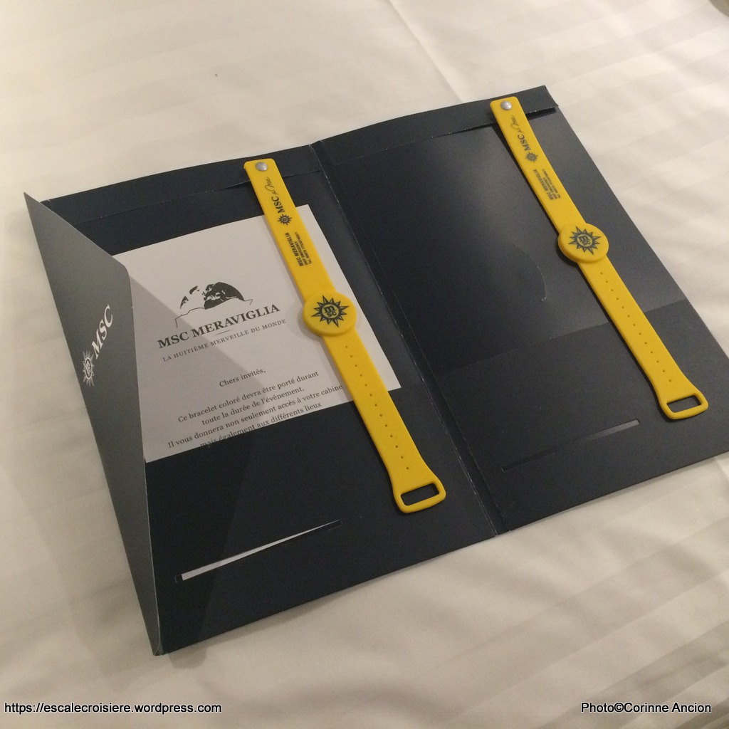 MSC Meraviglia - Bracelet connecté
