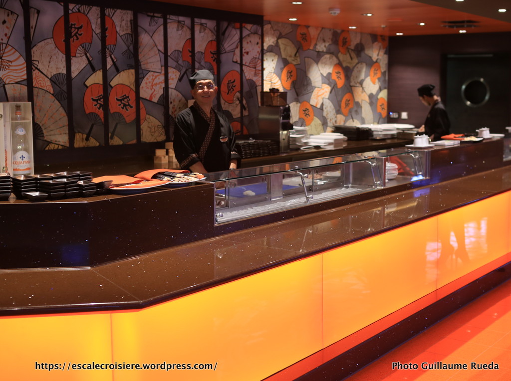 MSC Meraviglia - Kaito Sushi bar et Teppanyaki