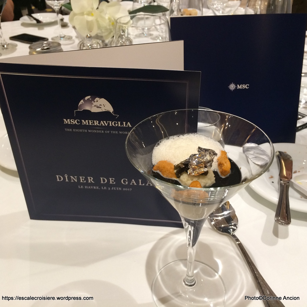MSC Meraviglia - Menu - Repas de gala