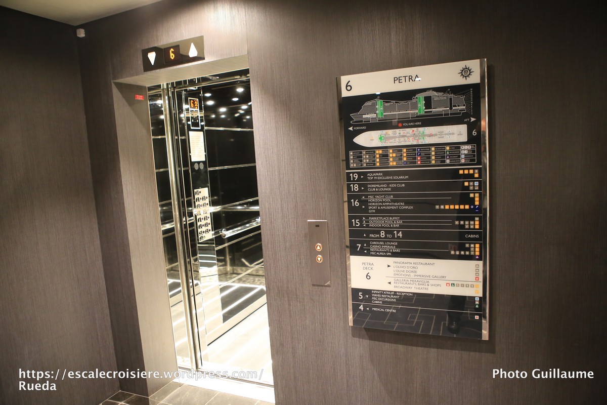 MSC Meraviglia - pièces commémoratives - Pont 6